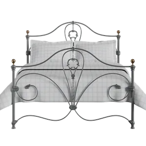 Melrose iron/metal bed in pewter - Thumbnail