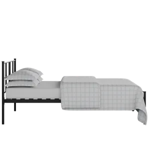 Mortlake ijzeren bed in zwart met matras - Thumbnail