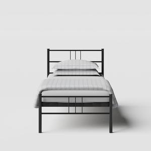 Mortlake iron/metal single bed in black - Thumbnail