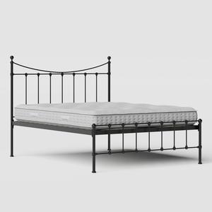 Olivia ijzeren bed in zwart met matras - Thumbnail