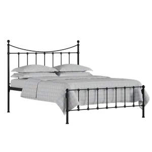 Olivia iron/metal bed in black with Juno mattress - Thumbnail