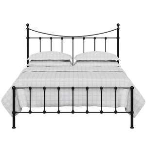 Olivia ijzeren bed in zwart - Thumbnail