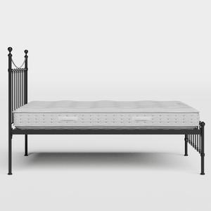 Olivia ijzeren bed in zwart met matras - Thumbnail