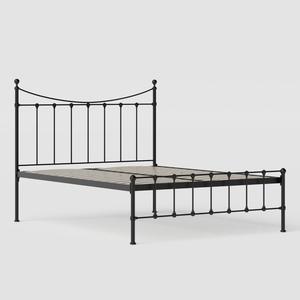 Olivia iron/metal bed in black - Thumbnail
