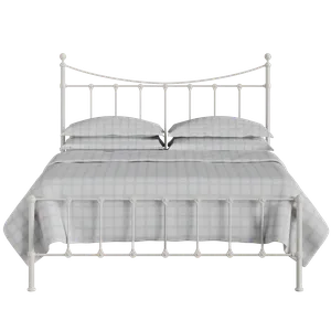 Olivia iron/metal bed in ivory - Thumbnail