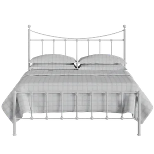 Olivia iron/metal bed in white - Thumbnail