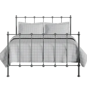 Paris iron/metal bed in pewter - Thumbnail