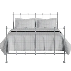 Paris iron/metal bed in silver - Thumbnail