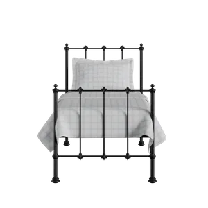 Paris iron/metal single bed in black - Thumbnail