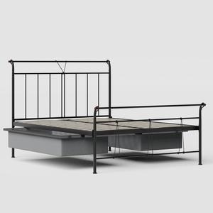 Pellini ijzeren bed in zwart met lades - Thumbnail