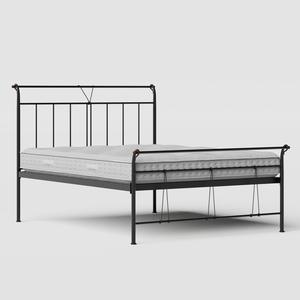 Pellini ijzeren bed in zwart met matras - Thumbnail