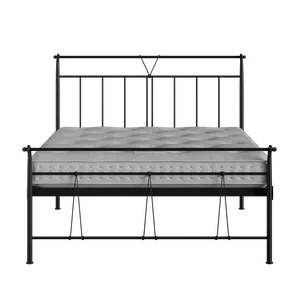 Pellini iron/metal bed in black with Juno mattress - Thumbnail