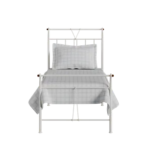 Pellini iron/metal single bed in ivory - Thumbnail