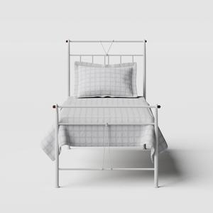 Pellini iron/metal single bed in white - Thumbnail