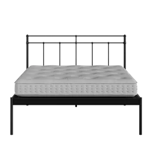 Richmond iron/metal bed in black with Juno mattress - Thumbnail