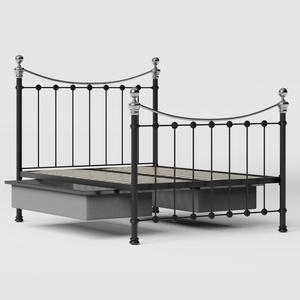 Selkirk Chromo Metallbett in Schwarz mit Schubladen - Thumbnail