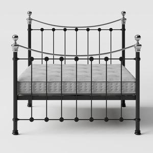 Selkirk Chromo metallbett in schwarz mit Juno matratze - Thumbnail