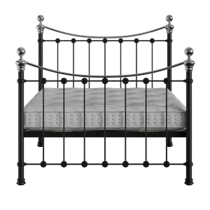 Selkirk Chromo ijzeren bed in zwart met matras - Thumbnail