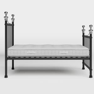 Selkirk Chromo metallbett in schwarz mit Juno matratze - Thumbnail