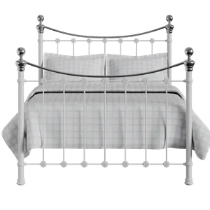 Selkirk Chromo ijzeren bed in wit - Thumbnail