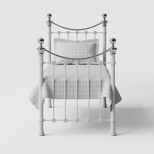Selkirk Chromo Metall Einzelbett in Weiß - Thumbnail
