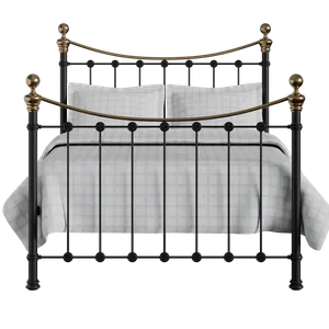 Selkirk ijzeren bed in zwart - Thumbnail