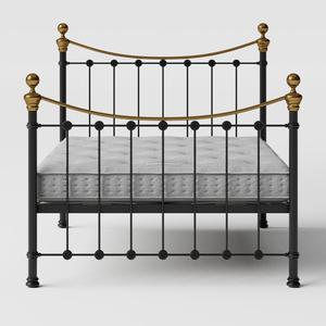 Selkirk iron/metal bed in black with Juno mattress - Thumbnail
