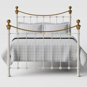 Selkirk iron/metal bed in ivory - Thumbnail