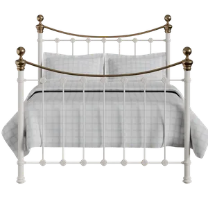 Selkirk iron/metal bed in ivory - Thumbnail