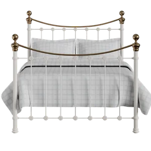 Selkirk ijzeren bed in ivoor - Thumbnail