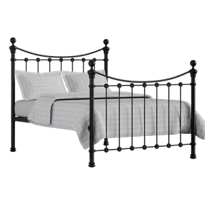Selkirk Solo cama de metal en negro con colchón - Thumbnail