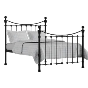 Selkirk Solo ijzeren bed in zwart met matras - Thumbnail