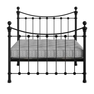 Selkirk Solo cama de metal en negro con colchón - Thumbnail