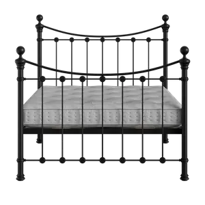 Selkirk Solo iron/metal bed in black with Juno mattress - Thumbnail