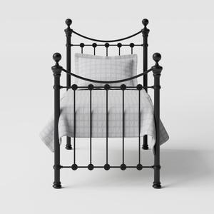 Selkirk Solo iron/metal single bed in black - Thumbnail