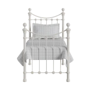 Selkirk Solo iron/metal single bed in ivory - Thumbnail