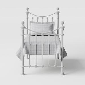 Selkirk Solo iron/metal single bed in white - Thumbnail