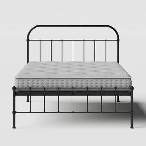 Solomon iron/metal bed in black with Juno mattress - Thumbnail