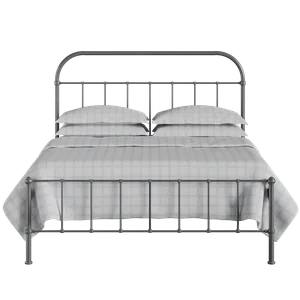 Solomon iron/metal bed in pewter - Thumbnail