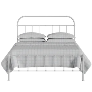 Solomon iron/metal bed in white - Thumbnail