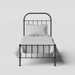 Solomon iron/metal single bed in black - Thumbnail