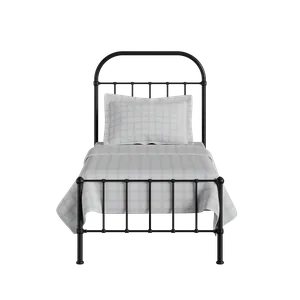 Solomon iron/metal single bed in black - Thumbnail