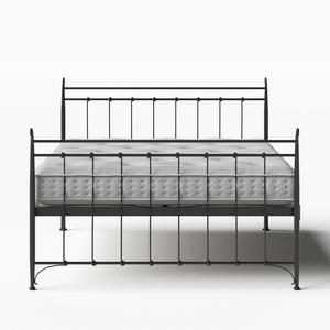 Tiffany iron/metal bed in black with Juno mattress - Thumbnail