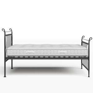 Tiffany iron/metal bed in black with Juno mattress - Thumbnail