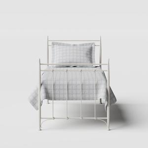 Tiffany iron/metal single bed in ivory - Thumbnail