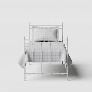 Tiffany iron/metal single bed in white - Thumbnail