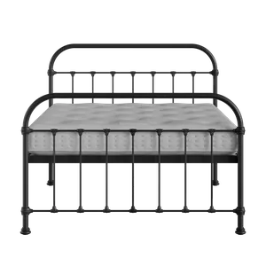 Timolin ijzeren bed in zwart met matras - Thumbnail