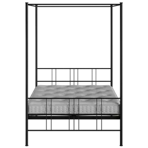 Toulon iron/metal bed in black with Juno mattress - Thumbnail