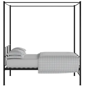 Toulon cama de metal en negro con colchón - Thumbnail