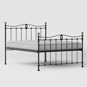 Tulsk iron/metal bed in black with Juno mattress - Thumbnail